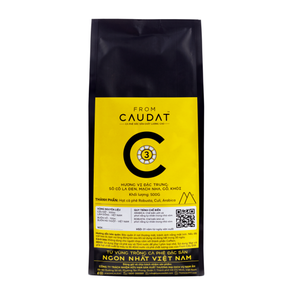 FROM CAU DAT COFFEE - C3 Cà phê đặc sản nguyên chất phối trộn hạt Robusta Culi Arabica