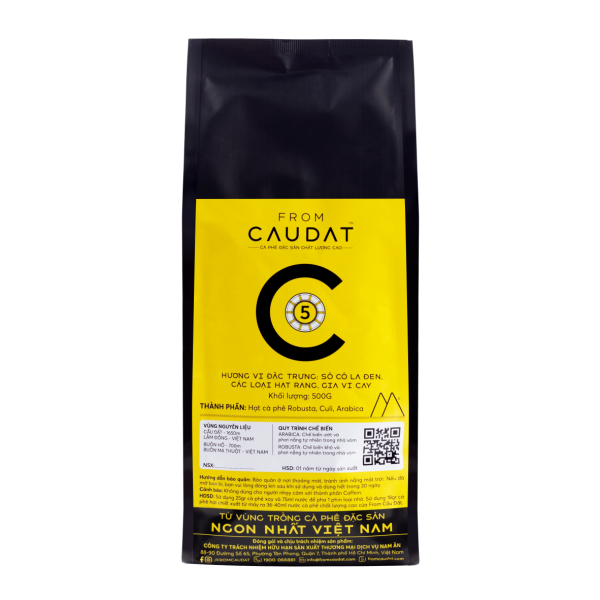 FROM CAU DAT COFFEE - C5 Cà phê đặc sản nguyên chất phối trộn hạt Arabica và Robusta