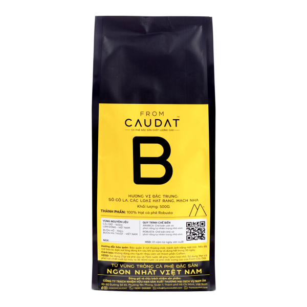 FROM CAU DAT COFFEE - B Cà phê đặc sản nguyên chất 100% Robusta đậm đắng