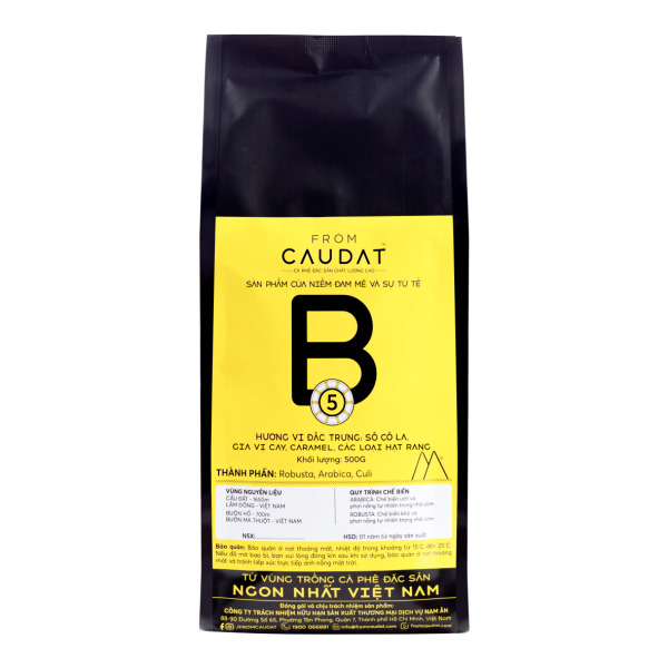 FROM CAU DAT COFFEE - B5 Cà phê đặc sản nguyên chất phối trộn hạt Arabica và Robusta