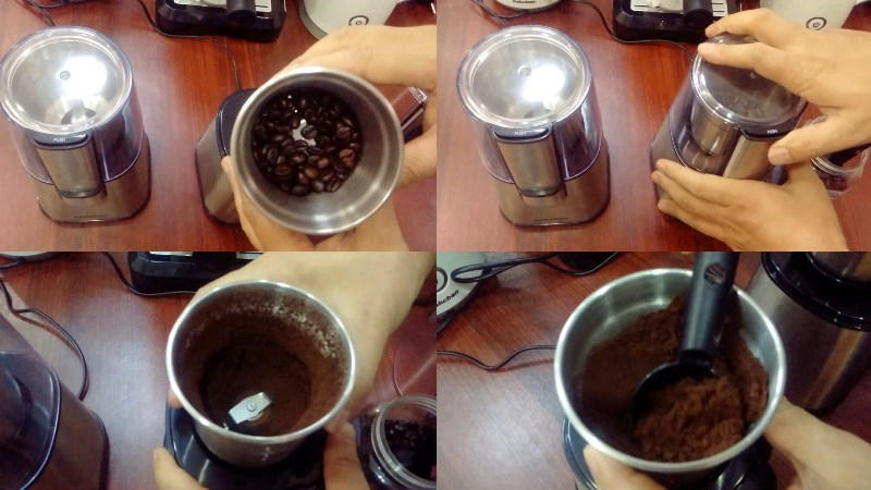 Cách xay cafe bằng máy xay sinh tố